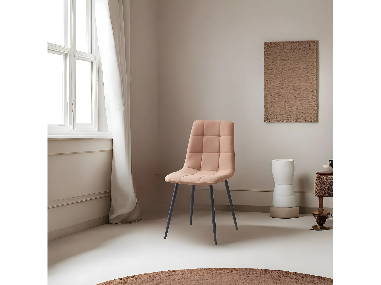 Pack de 4 sillas Lirio en marrón