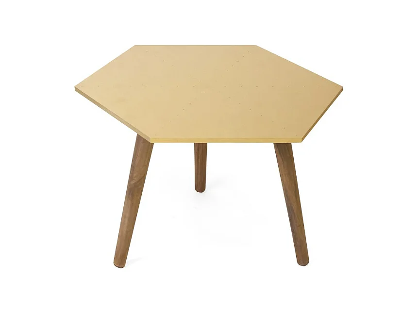 Table d'appoint doré 35x50x50 cm