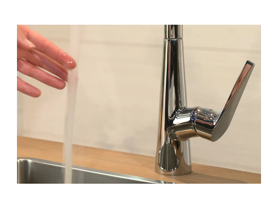 Robinet de cuisine HANSGROHE Talis M51 260 aspect acier inox