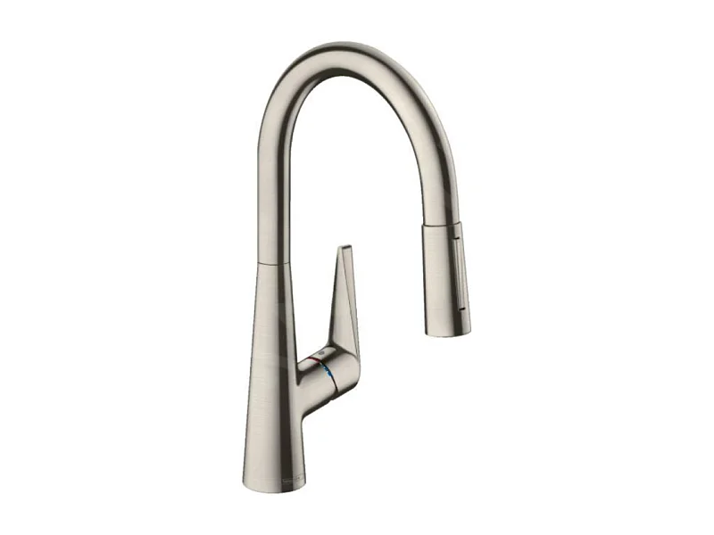 Robinet de cuisine avec douchette HANSGROHE Talis M51 200 sBox 2 jets aspect acier inox