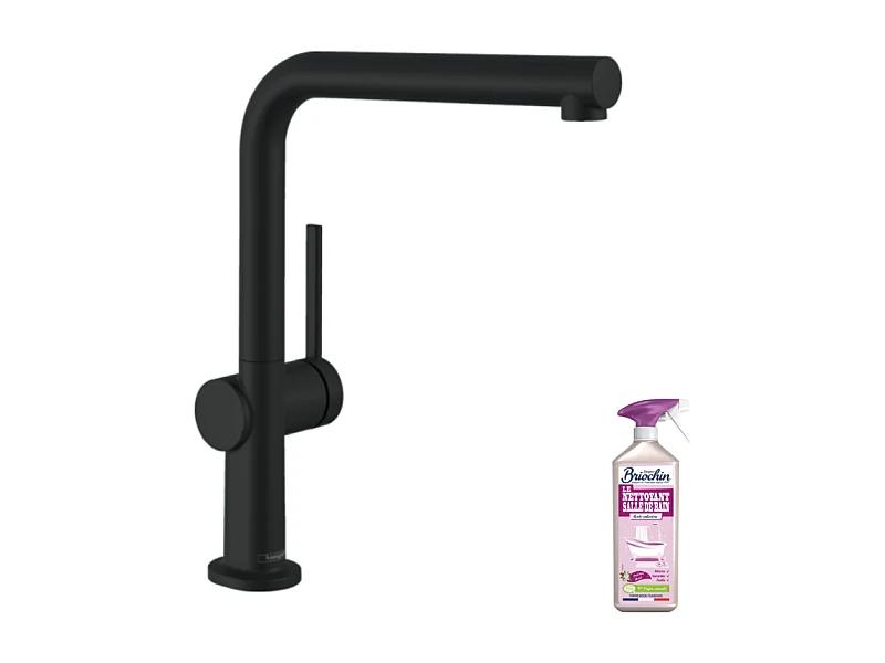 Robinet de cuisine HANSGROHE Talis M54 270 noir mat + nettoyant Briochin