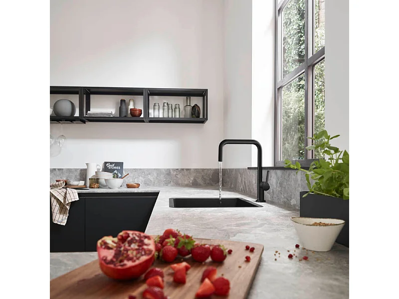 HANSGROHE Talis M54 U 220 grifo de cocina negro mate