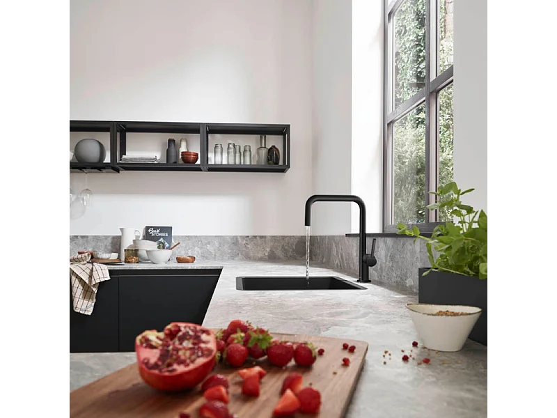 HANSGROHE Talis M54 U 220 grifo de cocina negro mate