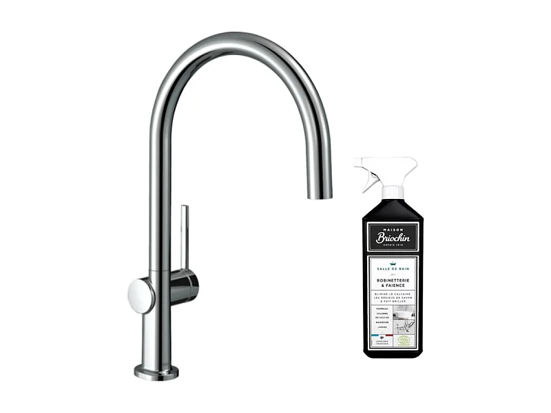 Robinet de cuisine HANSGROHE Talis M54 220 chromé + nettoyant Briochin