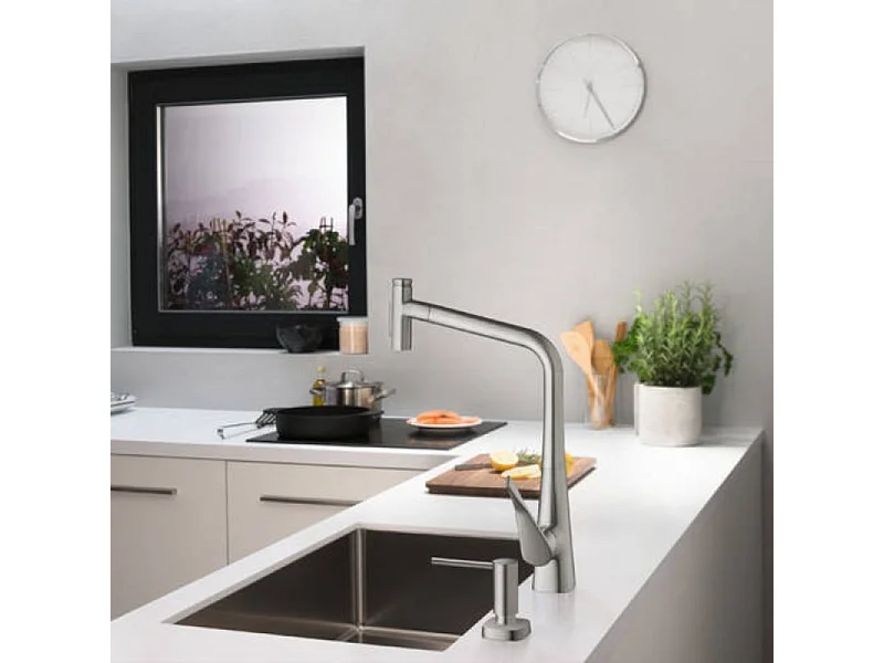 Robinet de cuisine avec douchette HANSGROHE Metris Select M71 320 sBox 2 jets chromé