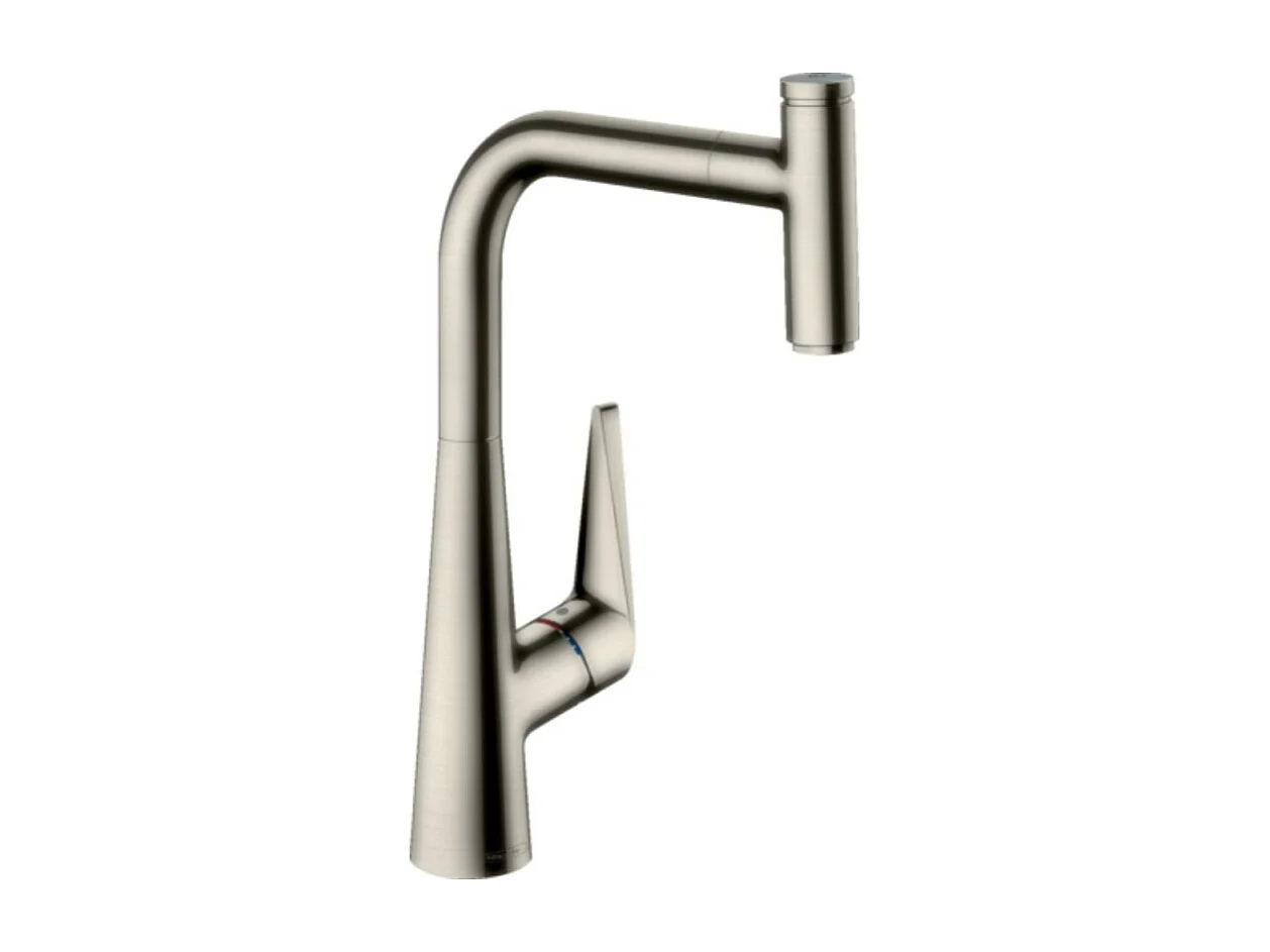 Robinet de cuisine avec douchette HANSGROHE Talis Select M51 300 aspect acier inox