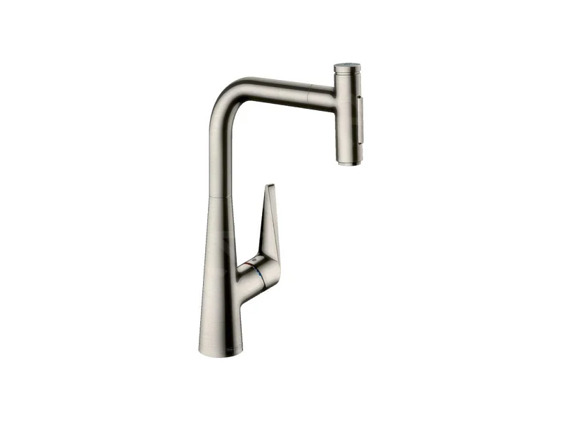 Robinet de cuisine avec douchette HANSGROHE Talis Select M51 300 sBox 2 jets aspect acier inox