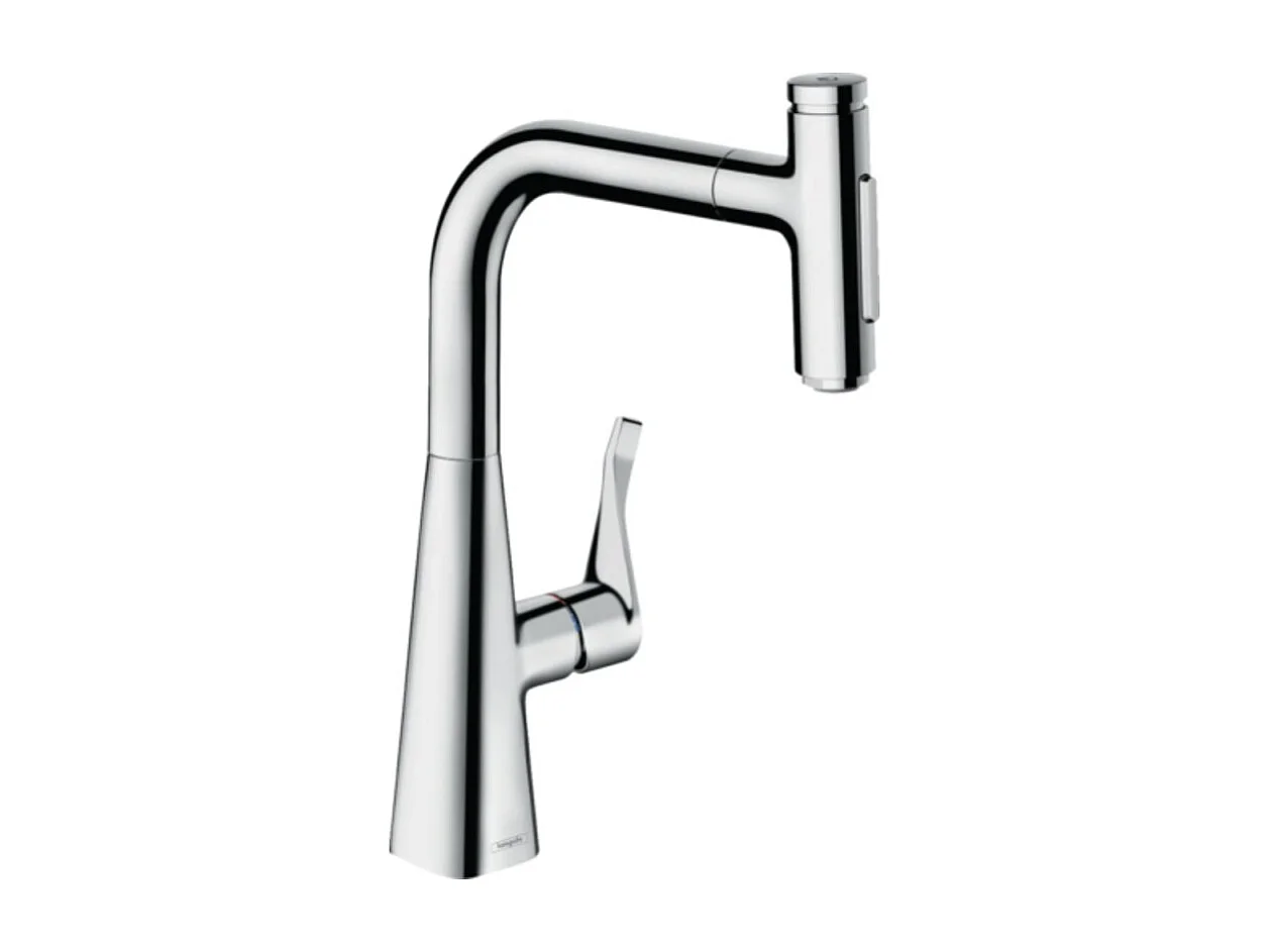 Robinet de cuisine avec douchette HANSGROHE Metris Select M71 240 sBox 2 jets chromé
