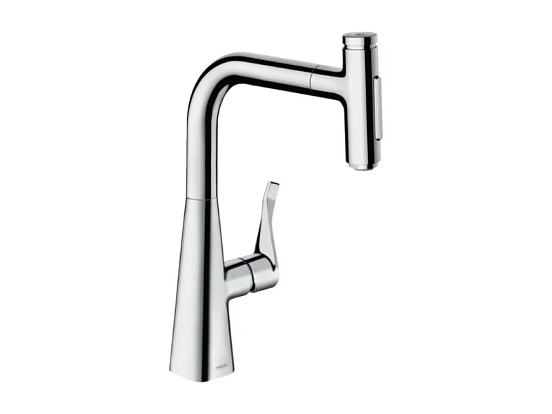 Robinet de cuisine avec douchette HANSGROHE Metris Select M71 240 sBox 2 jets chromé