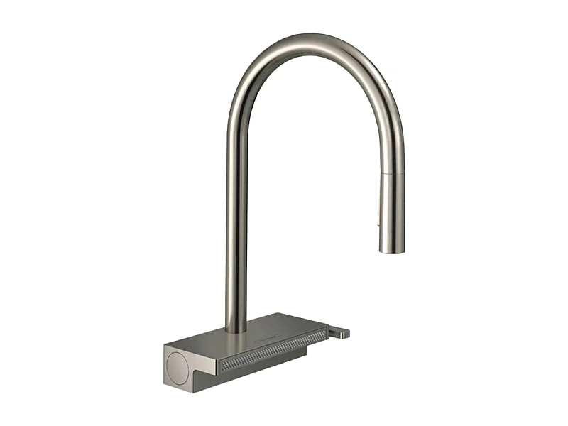 Grifo de cocina con ducha HANSGROHE Aquno Select M81 170 3 chorros aspecto acero inoxidable