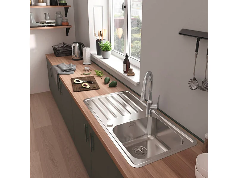 Robinet de cuisine avec douchette HANSGROHE Focus M42 220 sBox 2 jets chromé