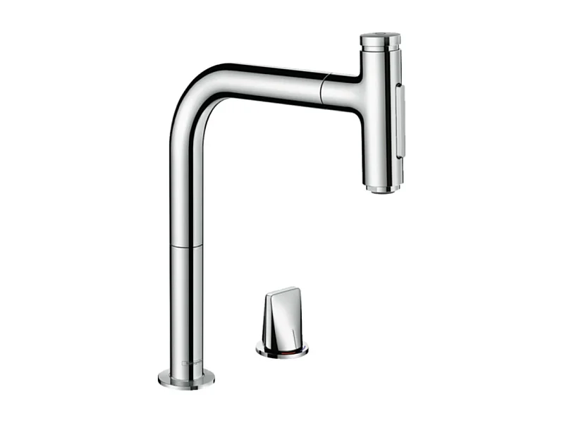 Robinet de cuisine encastré avec douchette HANSGROHE Metris Select M71 200 sBox 2 jets chromé