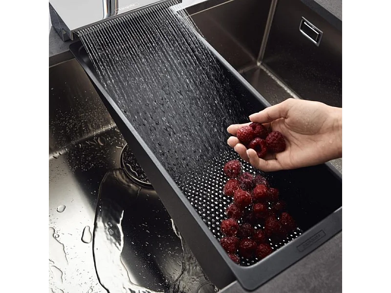 Colador de fregadero HANSGROHE negro mate