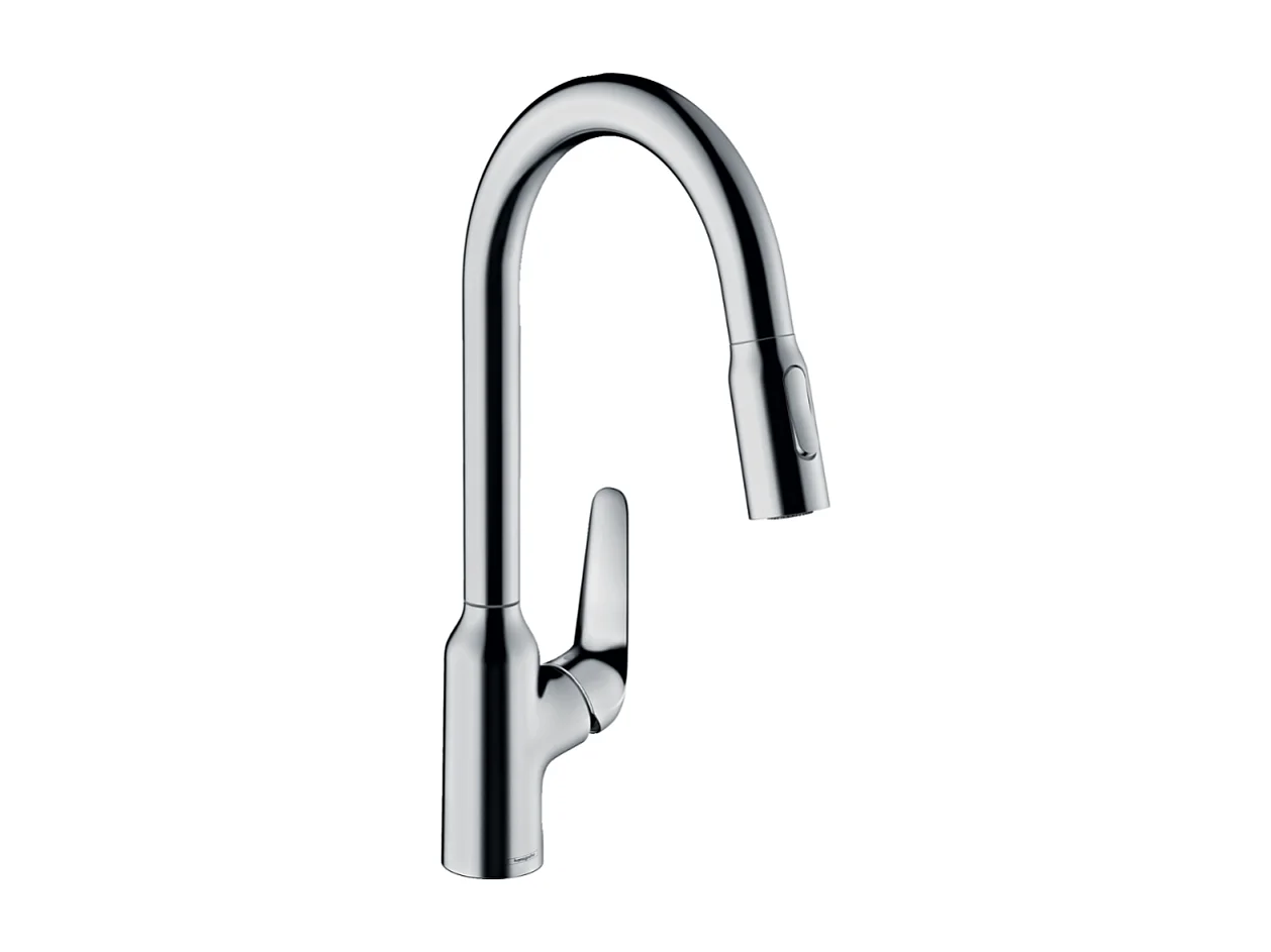Robinet de cuisine avec douchette HANSGROHE Focus M42 220 2 jets chromé