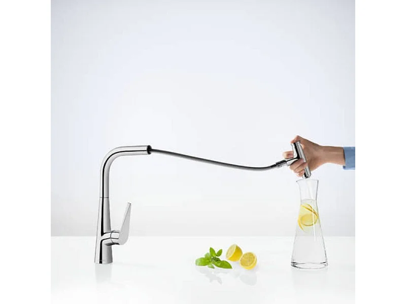 Grifo de cocina con ducha HANSGROHE Talis Select M51 300 cromo