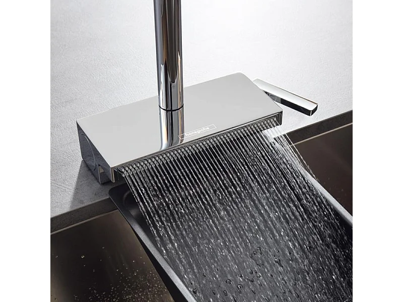 Robinet de cuisine avec douchette HANSGROHE Aquno Select M81 170 sBox 3 jets chromé