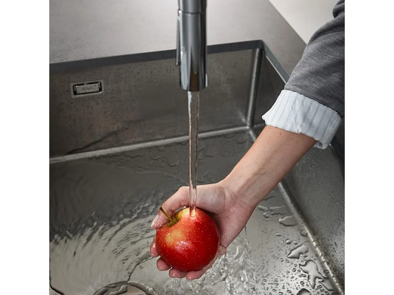 Robinet de cuisine avec douchette HANSGROHE Aquno Select M81 170 sBox 3 jets chromé