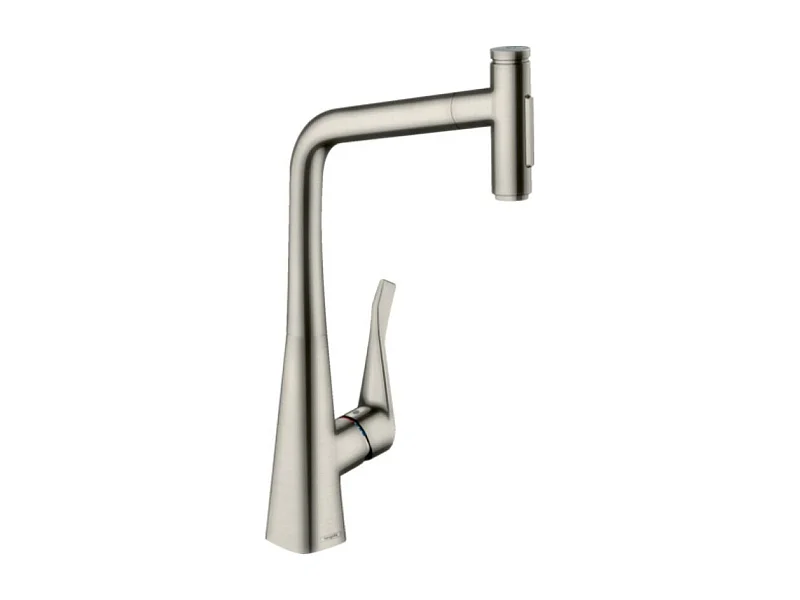 Grifo de cocina con ducha HANSGROHE Metris Select M71 320 sBox 2 chorros aspecto acero inoxidable