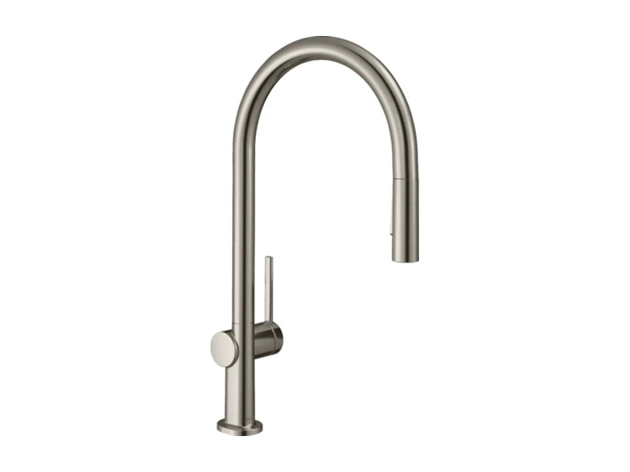 Grifo de cocina con ducha HANSGROHE Talis M54 210 2 chorros aspecto acero inoxidable