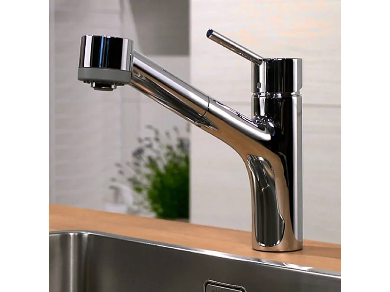Robinet de cuisine avec douchette HANSGROHE Talis M52 170 2 jets chromé + nettoyant Briochin