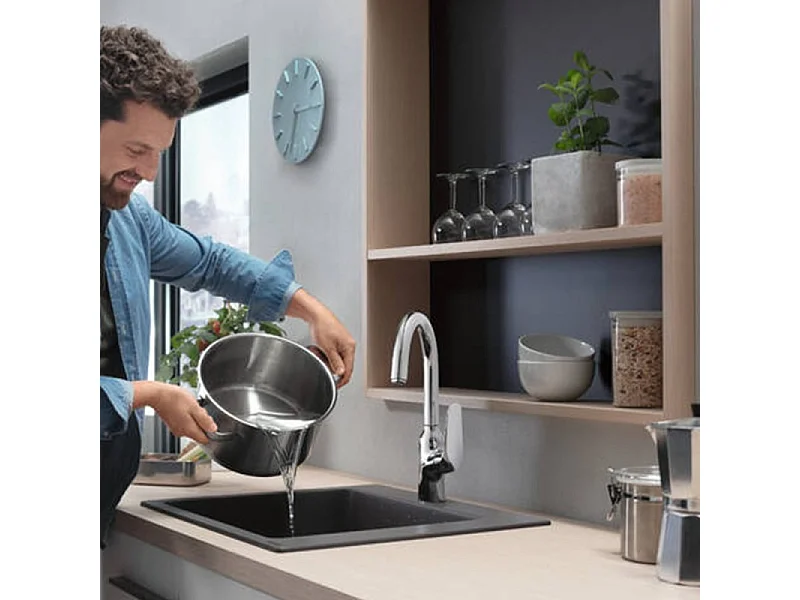 Robinet de cuisine HANSGROHE Focus M42 220 chromé + nettoyant Briochin