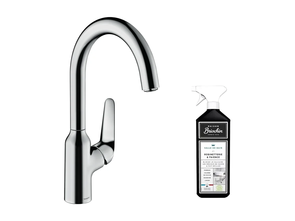 Robinet de cuisine HANSGROHE Focus M42 220 chromé + nettoyant Briochin