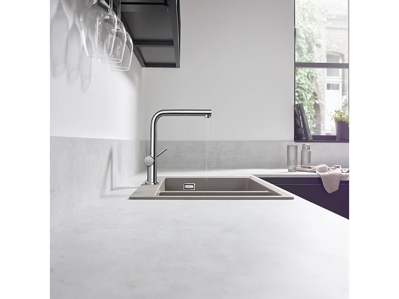 Grifo de cocina con ducha HANSGROHE Talis M54 270 cromo