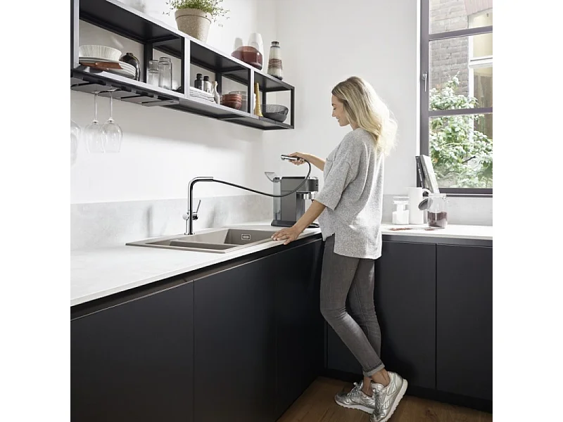 Grifo de cocina con ducha HANSGROHE Talis M54 270 cromo