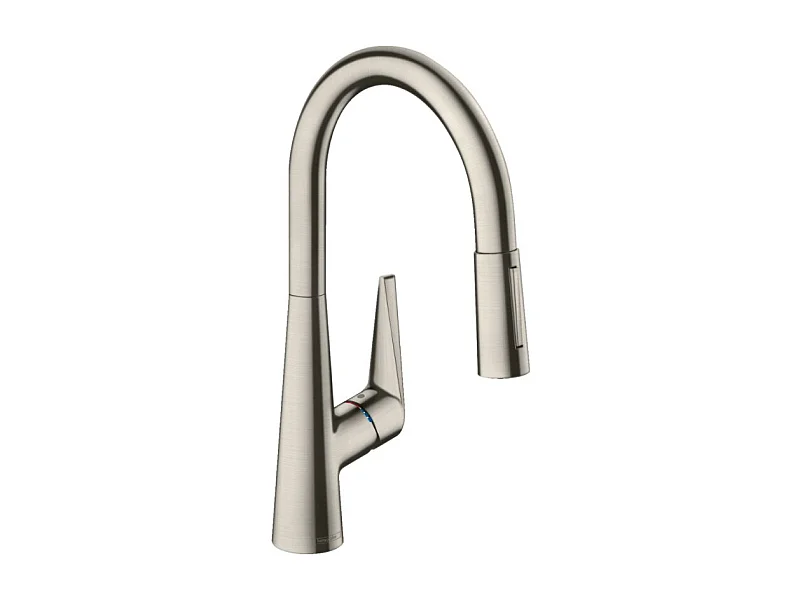 Robinet de cuisine HANSGROHE Talis M51 220 aspect acier inox