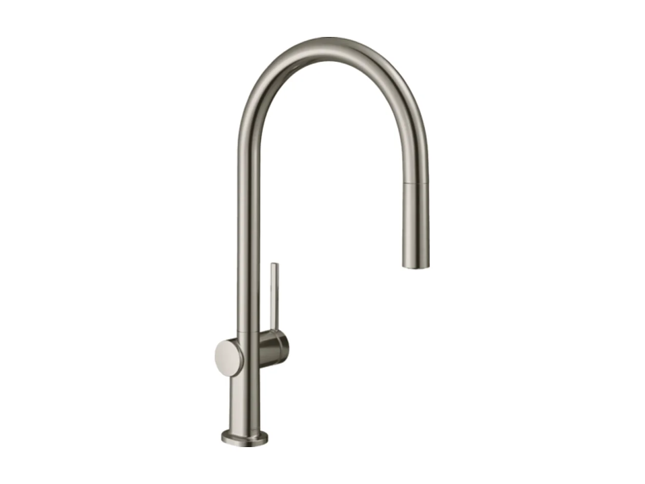 Grifo de cocina con ducha HANSGROHE Talis M54 210 aspecto acero inoxidable