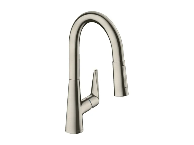 Robinet de cuisine avec douchette HANSGROHE Talis M51 160 2 jets aspect acier inox