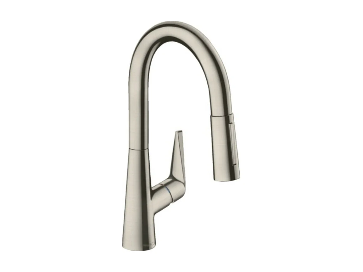 Robinet de cuisine avec douchette HANSGROHE Talis M51 160 2 jets aspect acier inox