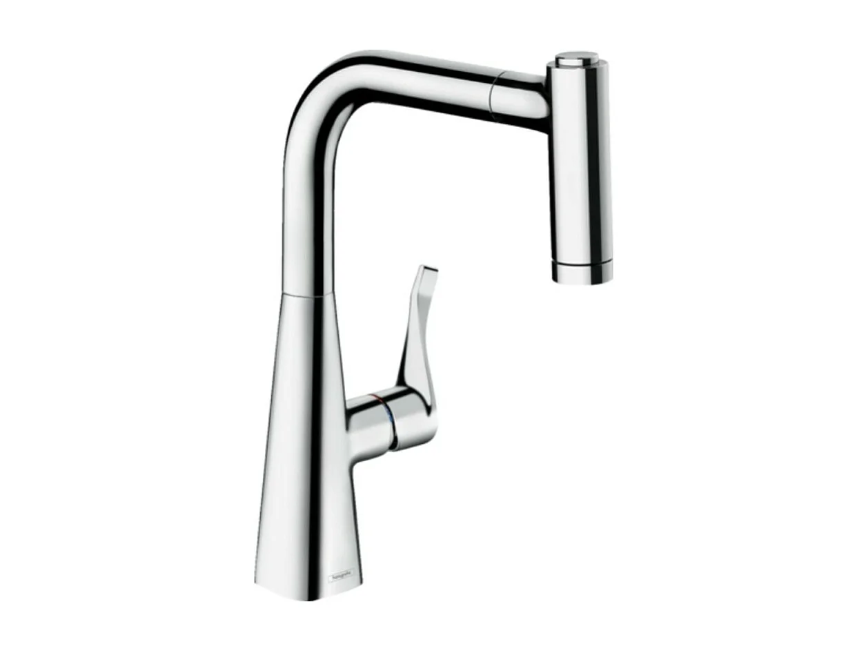 Robinet de cuisine avec douchette HANSGROHE Metris M71 220 sBox 2 jets chromé