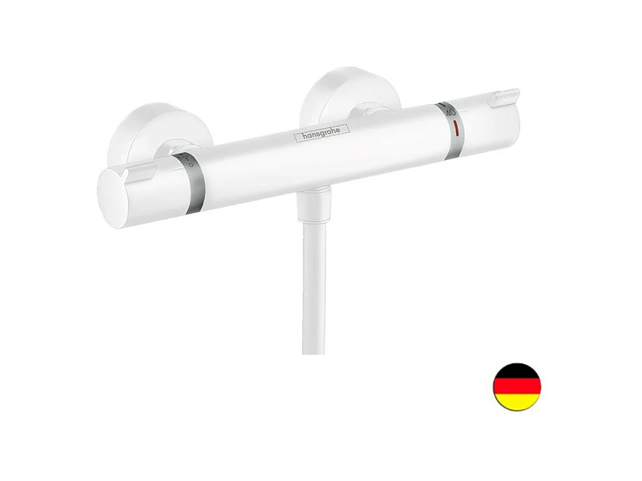Mitigeur douche thermostatique HANSGROHE Ecostat Comfort blanc mat