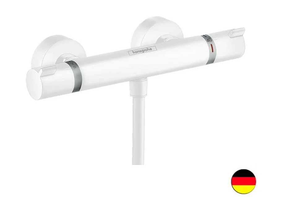 Mitigeur douche thermostatique HANSGROHE Ecostat Comfort blanc mat