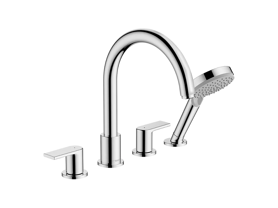 Mélangeur bain douche 4 trous HANSGROHE Vernis Shape chromé