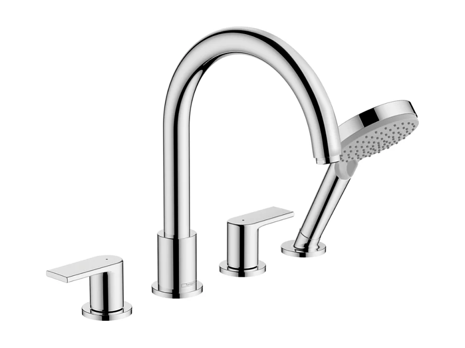 Mélangeur bain douche 4 trous HANSGROHE Vernis Shape chromé