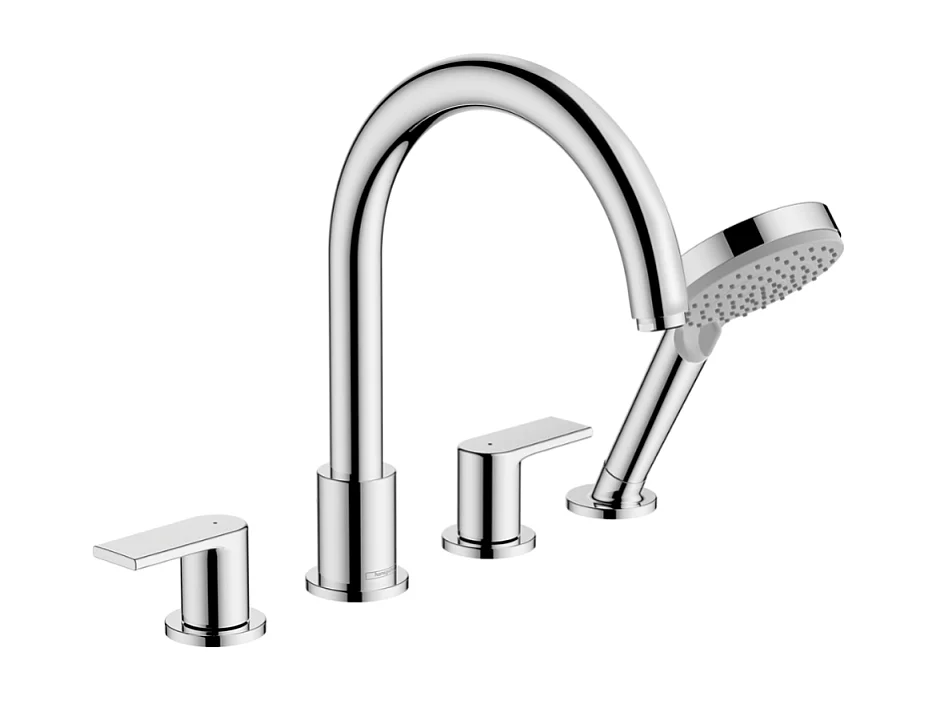 Mélangeur bain douche 4 trous HANSGROHE Vernis Shape chromé