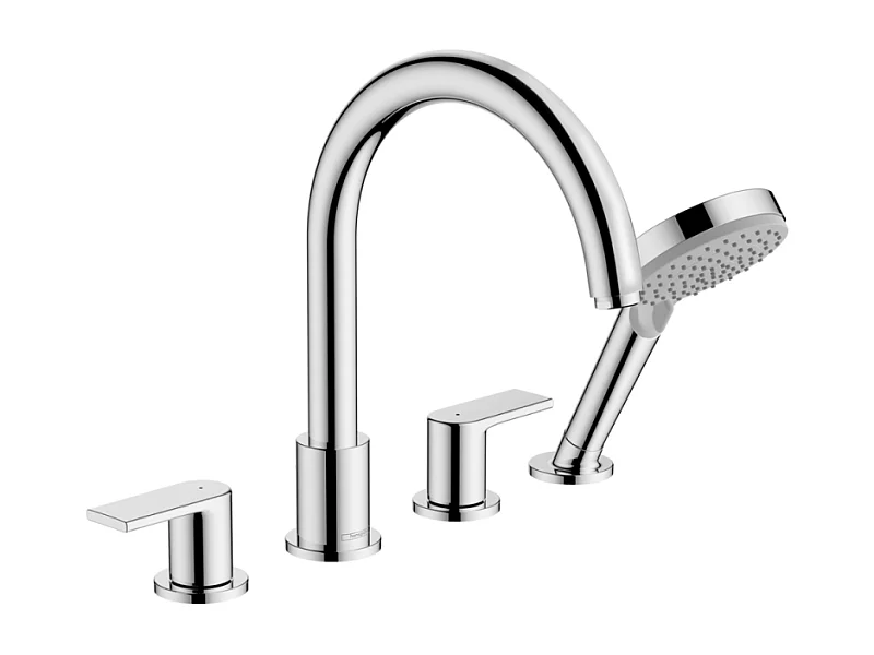 Mélangeur bain douche 4 trous HANSGROHE Vernis Shape chromé