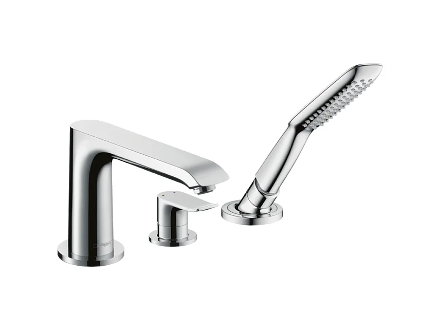 HANSGROHE Metris grifo monomando para bañera y ducha con 4 orificios cromado