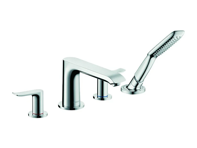 Robinet mélangeur bain douche 4 trous HANSGROHE Metris chromé