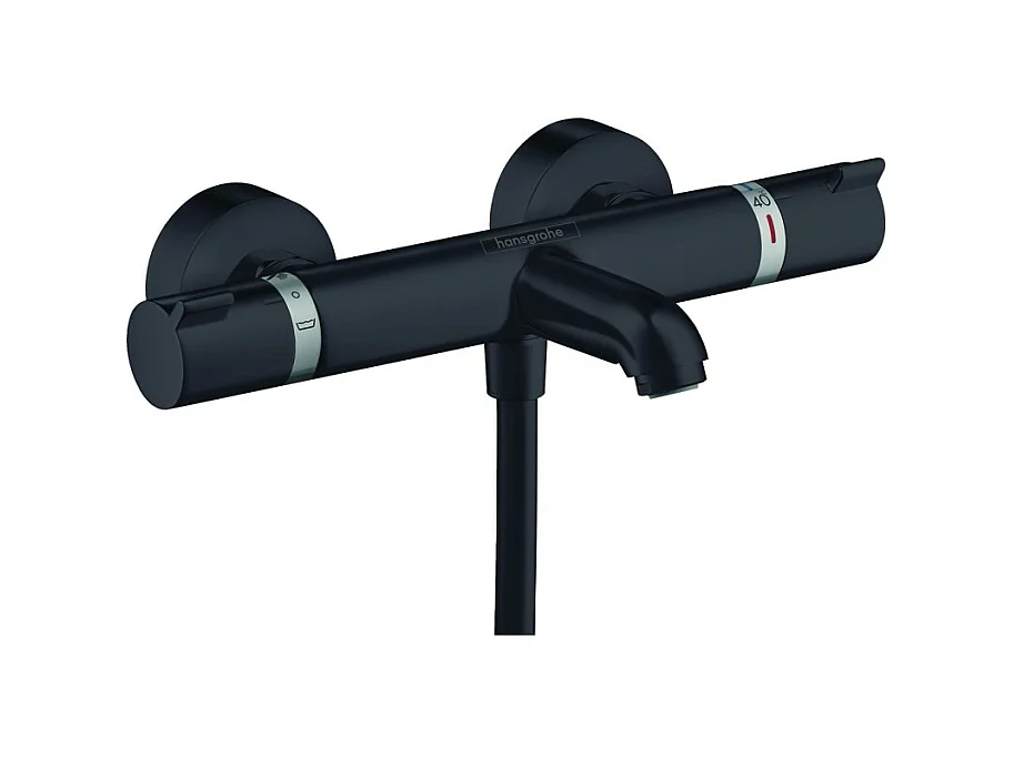 Mitigeur bain douche thermostatique HANSGROHE Ecostat Comfort noir mat