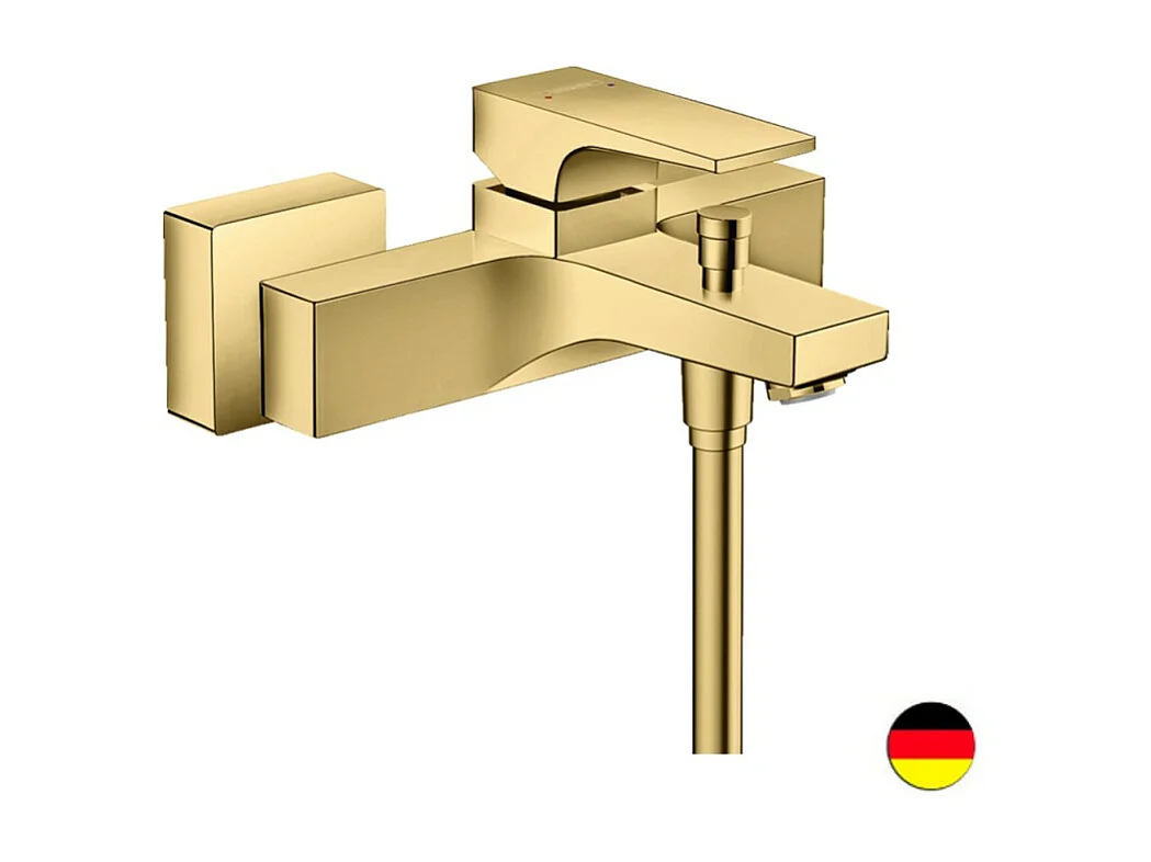 Mitigeur bain douche mécanique HANSGROHE Metropol aspect doré poli