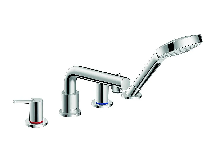 Robinet mélangeur bain douche 4 trous HANSGROHE Talis S chromé