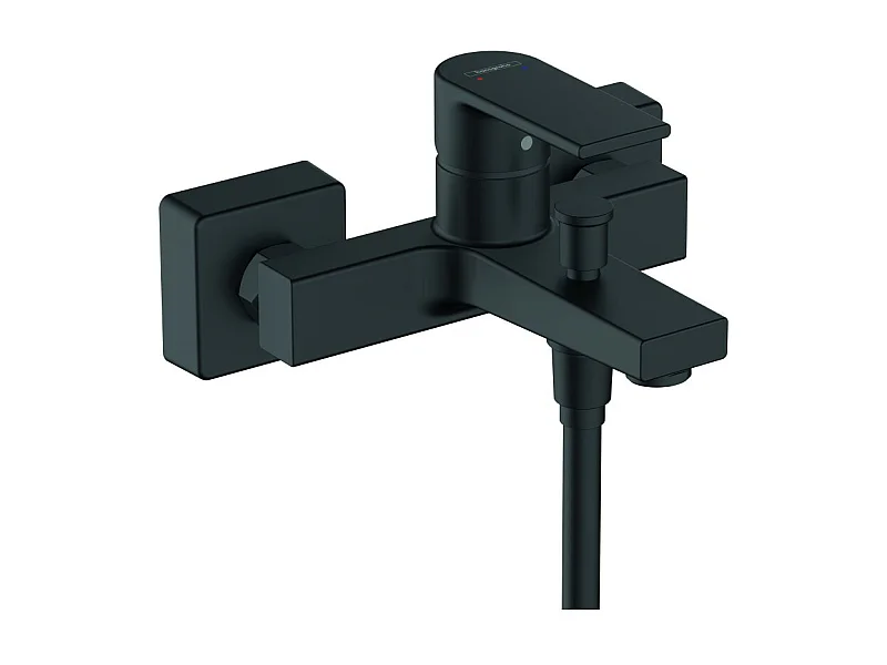 HANSGROHE Vernis Shape mezclador mecánico para bañera y ducha negro mate