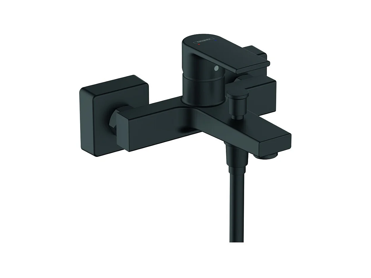 Mitigeur bain douche mécanique HANSGROHE Vernis Shape noir mat
