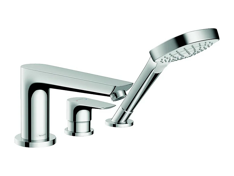 Robinet mitigeur bain douche 3 trous HANSGROHE Talis E chromé