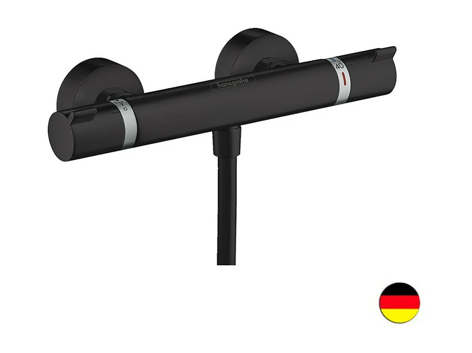 Mitigeur douche thermostatique HANSGROHE Ecostat Comfort noir mat