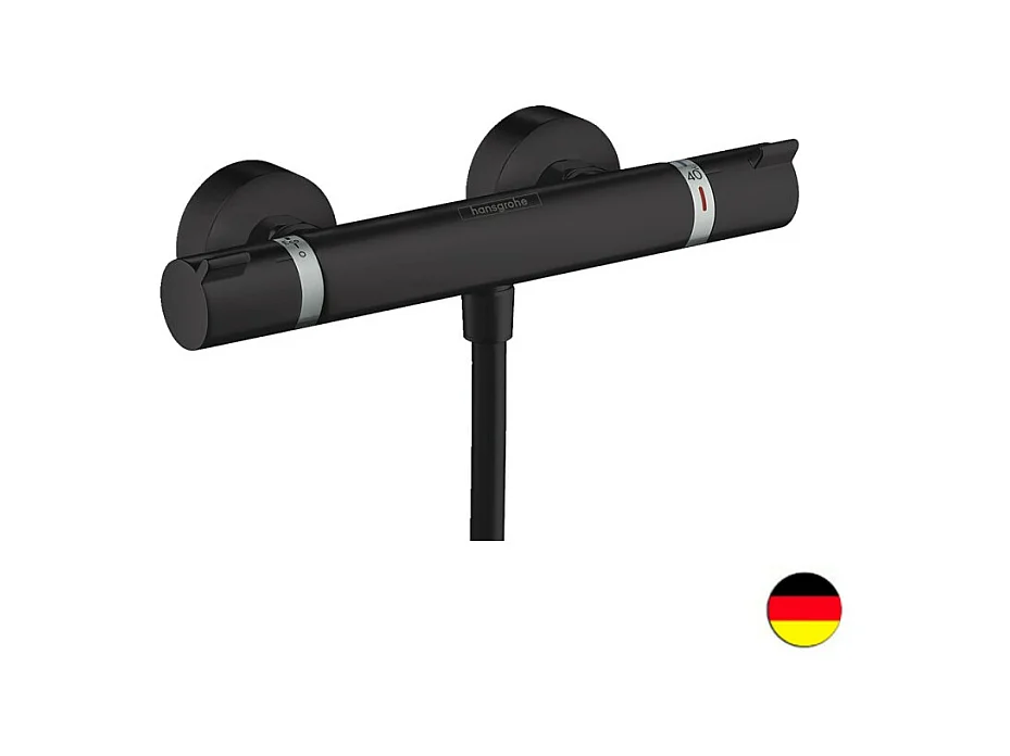 Mitigeur douche thermostatique HANSGROHE Ecostat Comfort noir mat