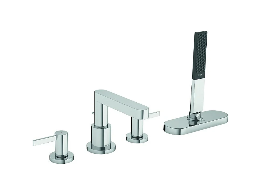 Robinet mélangeur bain douche 4 trous HANSGROHE Finoris sBox chromé
